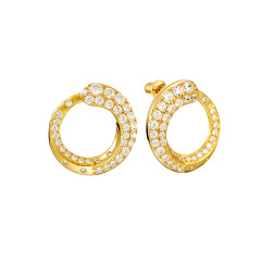 Серьги Пусеты CZ-E2536-1-X-L-X-X-W