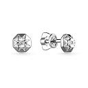 Серьги из серебра с бриллиантами