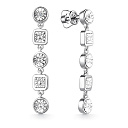 Серьги из серебра с бриллиантами