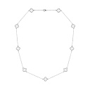 Колье из серебра с керамикой