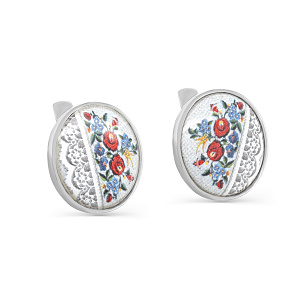 Серьги с английским замком из серебра