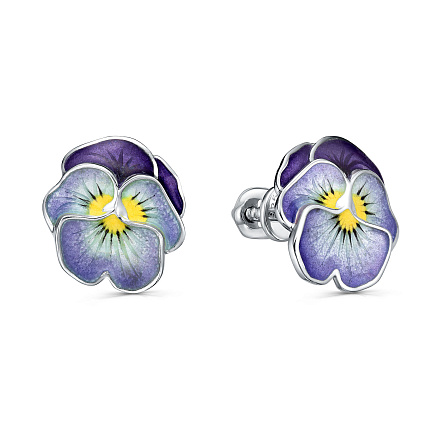 Серьги Пусеты из серебра
