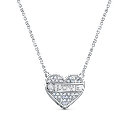 Колье из белого золота с бриллиантами