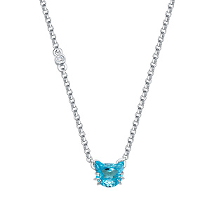 Колье из серебра с фианитами