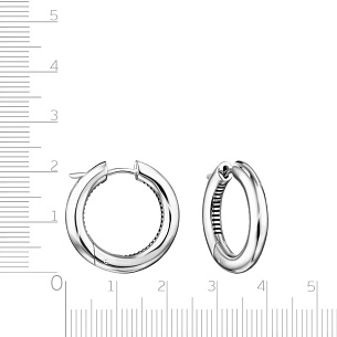 Серьги Конго из серебра