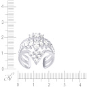 Кольцо из серебра с фианитом