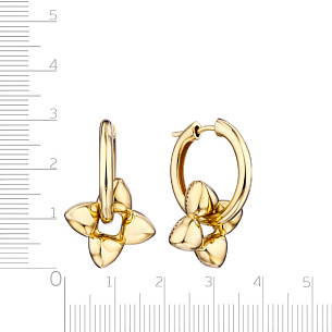 Серьги из серебра с золочением