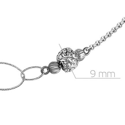 Колье из серебра
