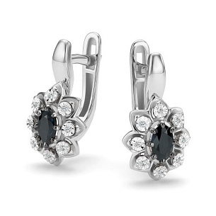 Серьги с английским замком из  золота
