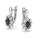 Серьги с английским замком из  золота