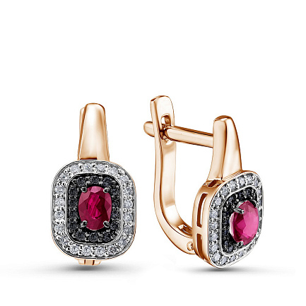 Серьги из красного золота