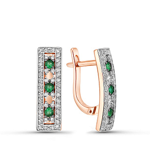 Серьги из красного золота