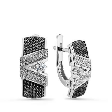 Серьги из белого золота