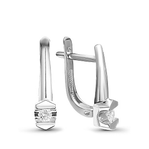 Серьги из белого золота
