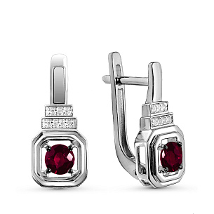 Серьги из белого золота