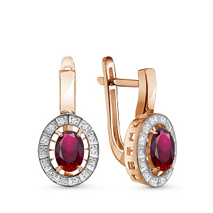 Серьги из красного золота