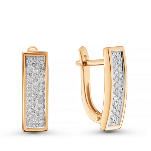 Серьги из красного золота