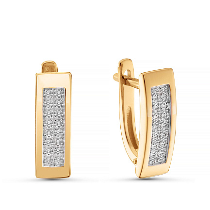 Серьги из красного золота