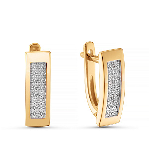 Серьги из красного золота