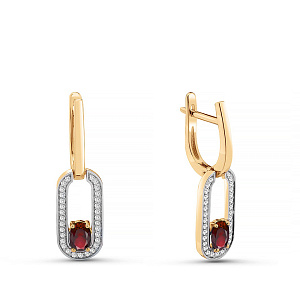 Серьги из красного золота