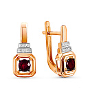 Серьги из красного золота
