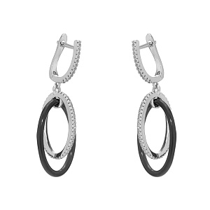 Серьги с английским замком TC-E01324-B-W-X-X-W