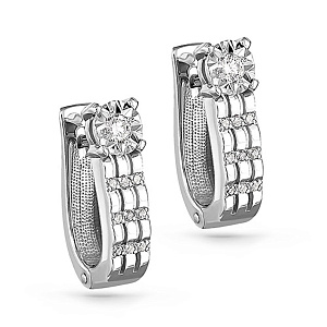 Серьги с английским замком 12-11020-1000