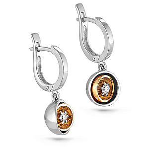 Серьги с английским замком 12-1699-1096