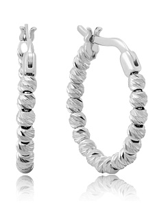 Серьги из белого золота