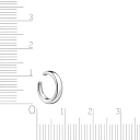 Серьга одиночная из серебра
