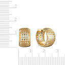 Серьги Конго из желтого золота