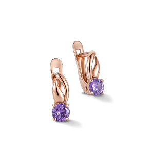 Серьги с английским замком С639-1256Фл
