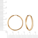 Серьги Конго из красного золота