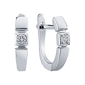 Серьги с английским замком ЗС-91417-I