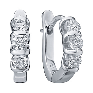 Серьги с английским замком ЗС-91289-I