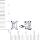 Серьги из серебра с цирконием