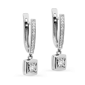 Серьги с английским замком 12-11484-1000