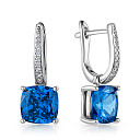 Серьги из серебра с цирконием