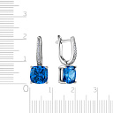 Серьги из серебра с цирконием