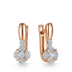 Серьги с английским замком 27039-100