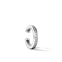 Серьга-кафф из белого золота с бриллиантами