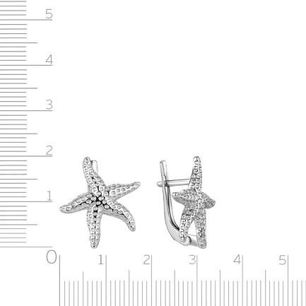 Серьги с английским замком из серебра