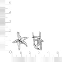 Серьги с английским замком из серебра