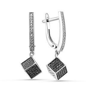 Серьги из белое золото золота с бриллиантами