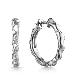 Серьги Конго из серебра