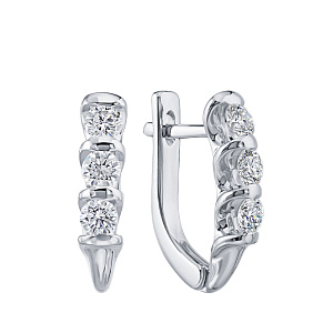 Серьги с английским замком ЗС-90758