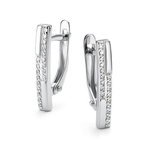 Серьги с английским замком 26355-200