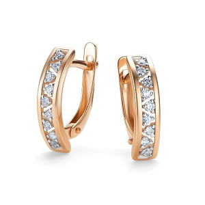 Серьги с английским замком 26441-100