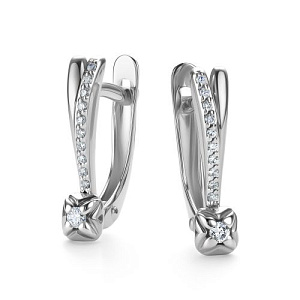 Серьги с английским замком 26508-200