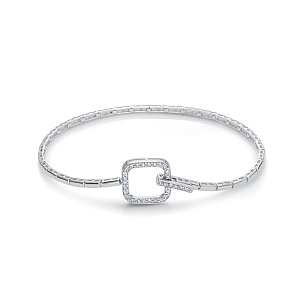 Браслет из белого золота с бриллиантами
